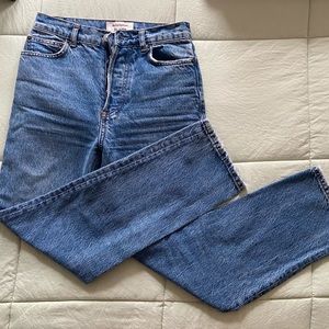 Reformation Cynthia High Rise Cynthia Straight Cropped Jeans